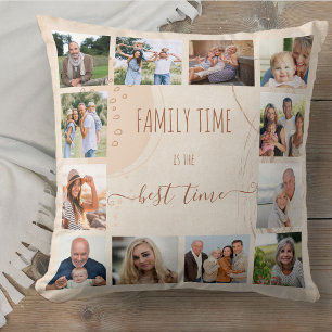 Coussin Formes organiques neutres pour la photo carrée de