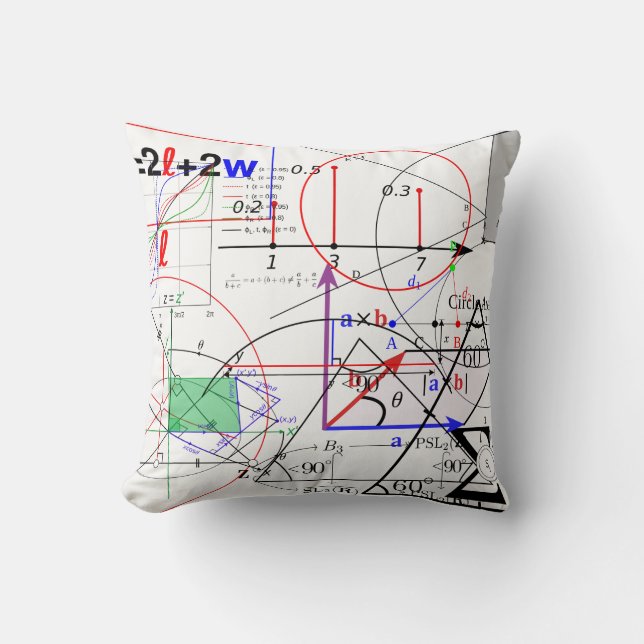 Coussin Formule d'équation de la Science de physique de (Recto)
