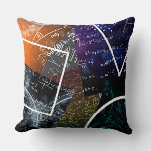 Coussin Formule mathématique Lancer l'oreiller