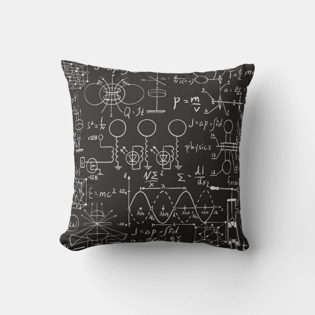 Coussin Formules scientifiques : Patte de calcul du tablea (Recto)