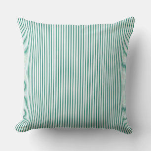 Coussin Forrest Green Ticking Stripe Cushion