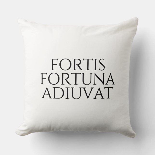 Coussin Fortis Fortuna Adiuvat (Recto)