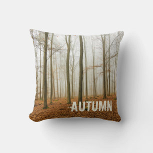 Coussin Fosse d'automne et brouillard cadeau de la saison 