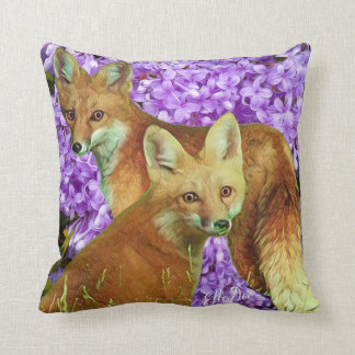 Coussin fou comme un renard à Lilacs