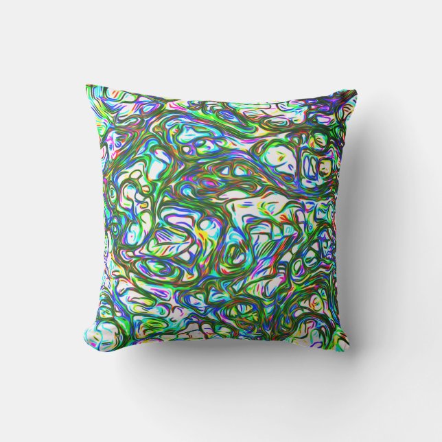 Coussin Fou de couleur vive (Recto)