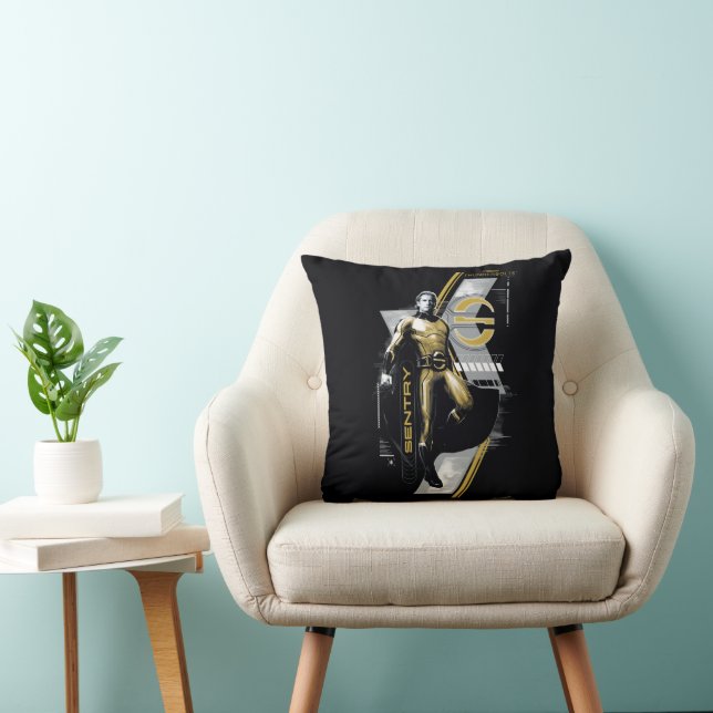 Coussin Foudroyants* | Infographie du personnage de Sentry (Chaise)