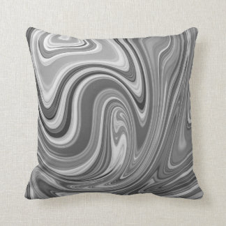 Coussin Fouilles noires et Marbres blancs
