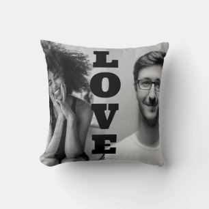 Coussin Four Photo Couples Love for Valentines Cadeau