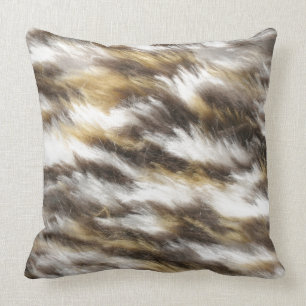 Coussin fourrure de léopard
