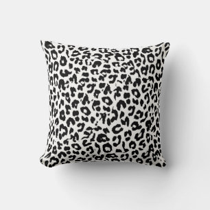 Coussin Fourrure de peau d'empreinte de léopard