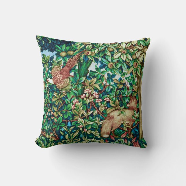 Coussin Fox de William Morris et copie de tapisserie de (Recto)