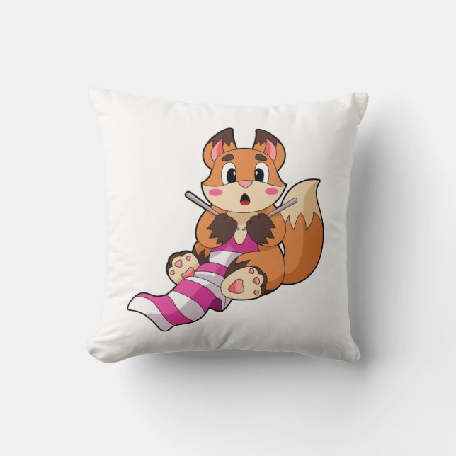 Coussin Fox with Scarf (Recto)