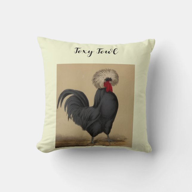 Coussin Foxy Fowl  (Recto)