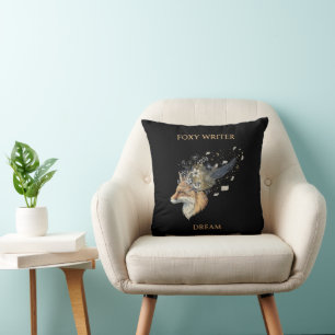 Coussin Foxy Writer Rêve Céleste Renard Fantaisiste & Co