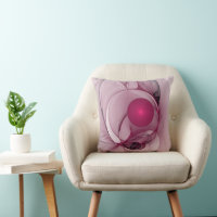 Fractal Balançant, Art Abstrait Moderne Rose Berry