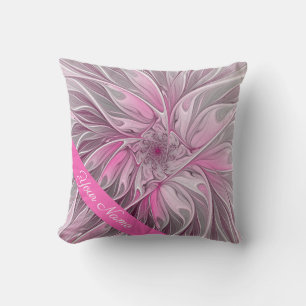Coussin Fractal rose Flower Dream, Imaginaire floral Nom d