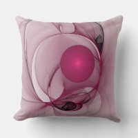 Fractale Balançant, Art Abstrait Moderne Rose de B
