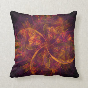 Coussin Fractale orange
