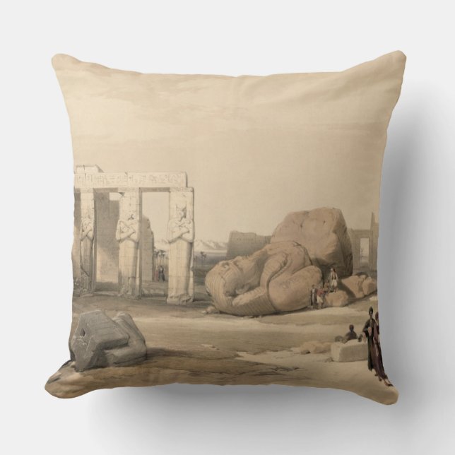 Coussin Fragments du grand colosse chez le Memnonium, (Recto)