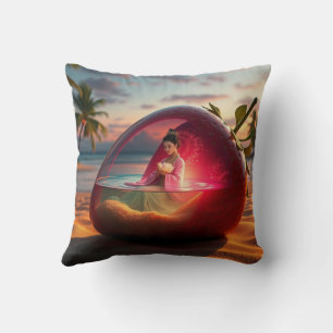 Coussin Fraise Waterlilly Princess & Purple Neon Dream