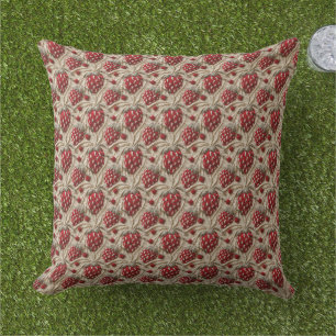 Coussin Fraises au Crochet Fruit