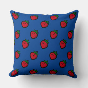 Coussin Fraises de Cartoon Rouge mignonne pour les végétar