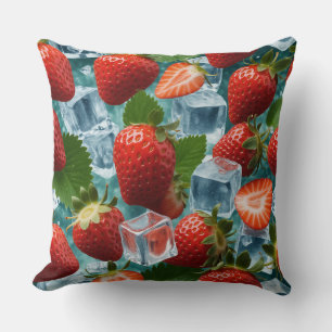 Coussin Fraises et glace
