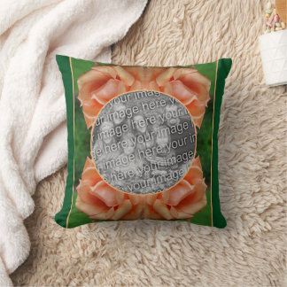 Coussin Frame Rose Peach Blooming Créer Votre Propre Photo