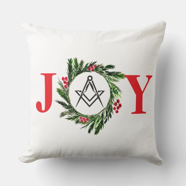 Coussin Franc-Maçon Maçon Noël de Franc-Maçon (Recto)