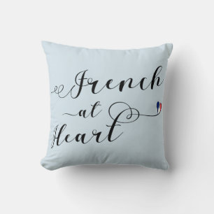 Coussin Français Chez Heart Throw Cushion, France