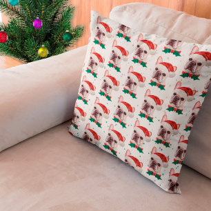 Coussin Français Chien de Noël race Chien de Noël Motif