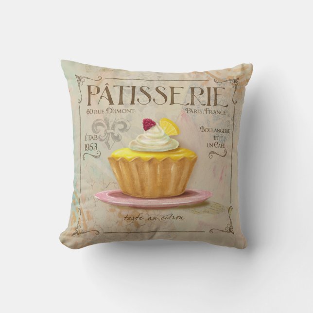 Coussin français de Patisserie de style de café, (Recto)
