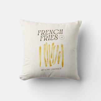 Coussin Français Fries Adulte Drôle Oreille à lancer
