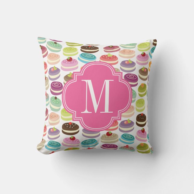 Coussin Français Macarons personnalisé (Recto)