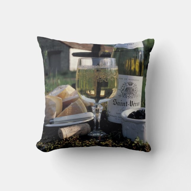 Coussin France, Bourgogne, Chablis. Vin local et (Recto)