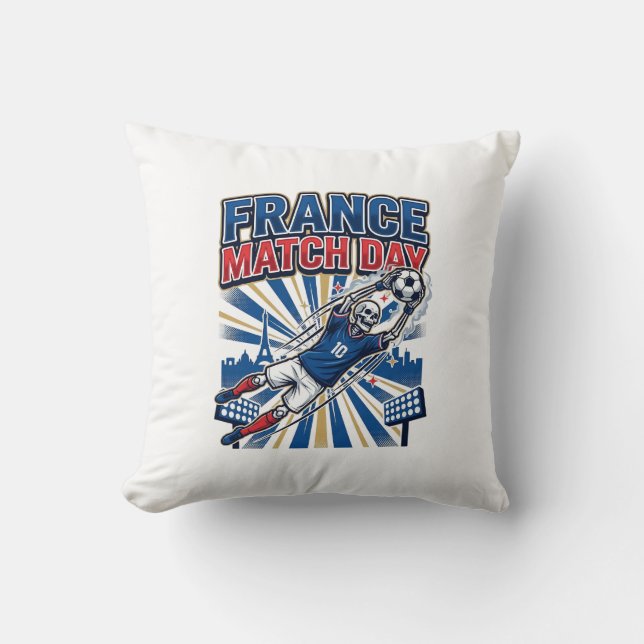 Coussin France Match Day Skeleton Striker Nations High Ene (Recto)