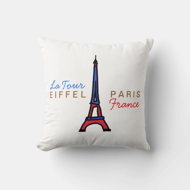 Coussin France Paris La Tour Eiffel (Recto)