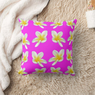Coussin Frangipani Blush : Frangipani Jaune Fleurit Sur Ro
