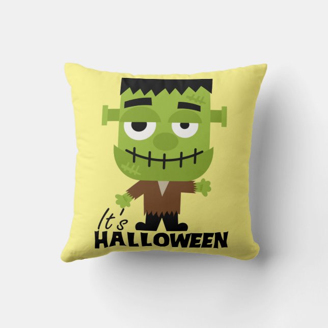 Coussin Frankenstein C'est Halloween Toddler T-shirt Baby  (Verso)