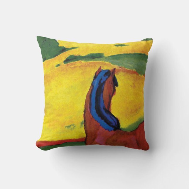 Coussin Franz Marc - Cheval dans un paysage (Recto)