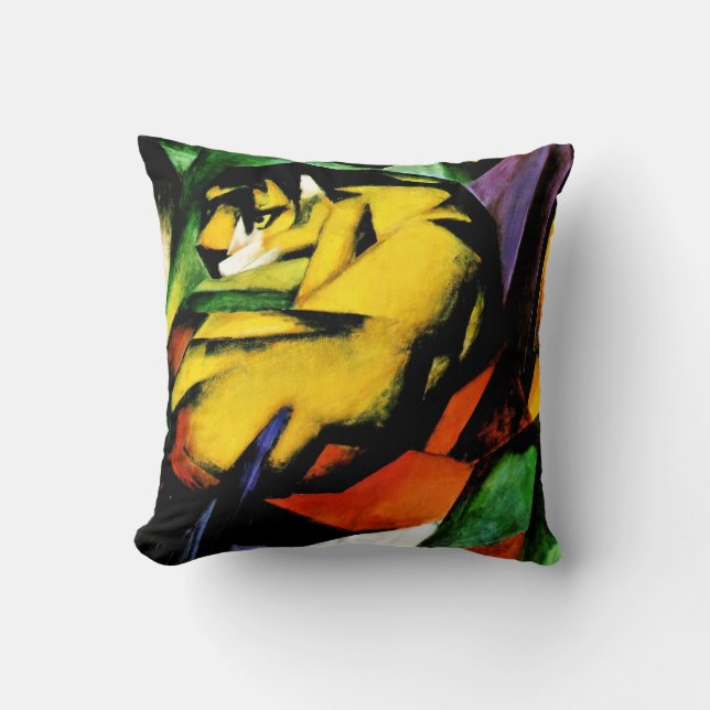 Coussin Franz Marc peinture, Tiger (Recto)