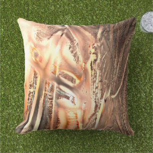 Coussin Freak texture corail et découpe numérique très rug