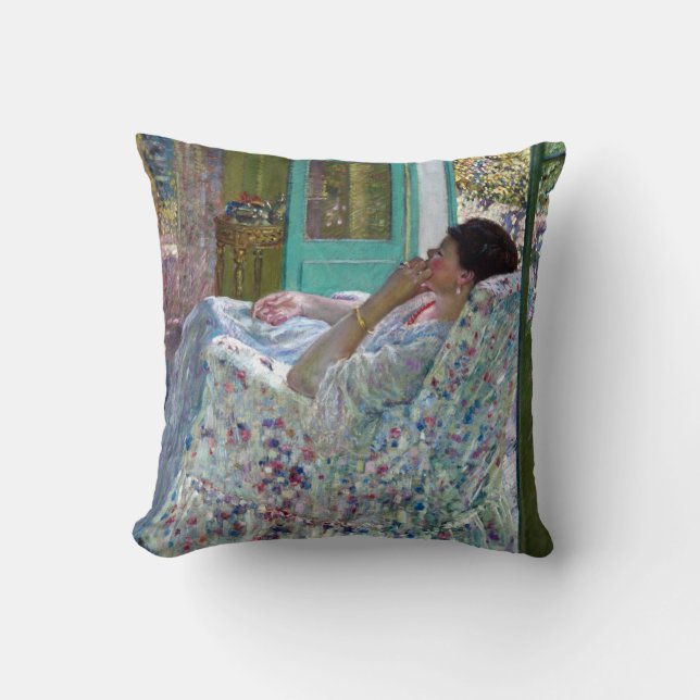 Coussin Frédéric Carl Frieseke Après-Midi Salle Jaune (Recto)