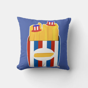 Coussin Freedom Fry Funny Art American Fun Cartoon