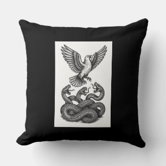 Coussin Freedom Riser: Dove & Serpent Tattoo Art