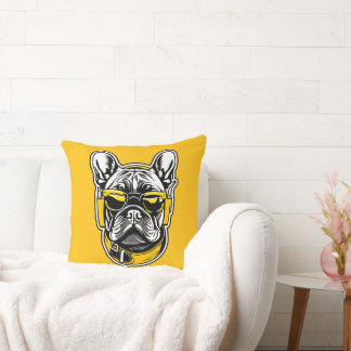 Coussin French Bulldog Headphones