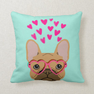 Coussin French Bulldog - Les célèbres valentines adorent l
