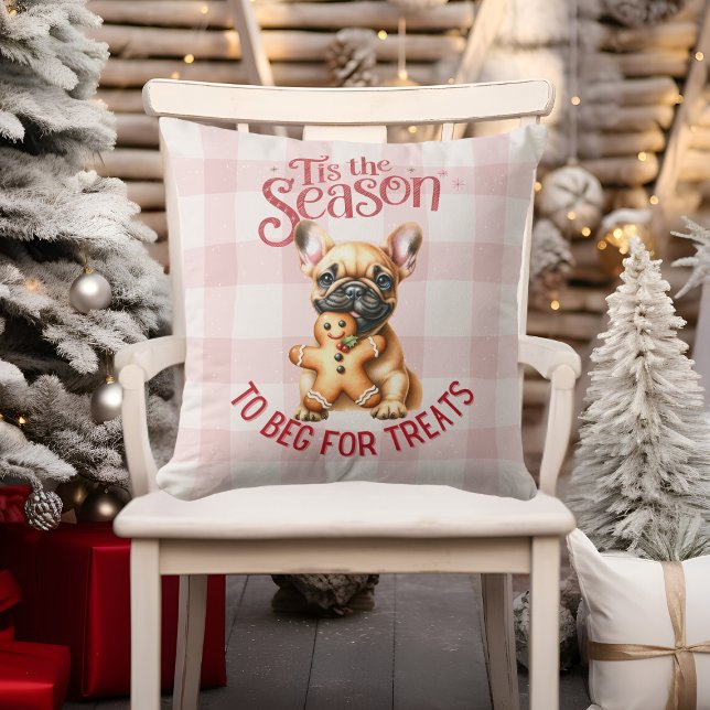 Coussin French Bulldog Mendier pour les cures Noël (Créateur téléchargé)