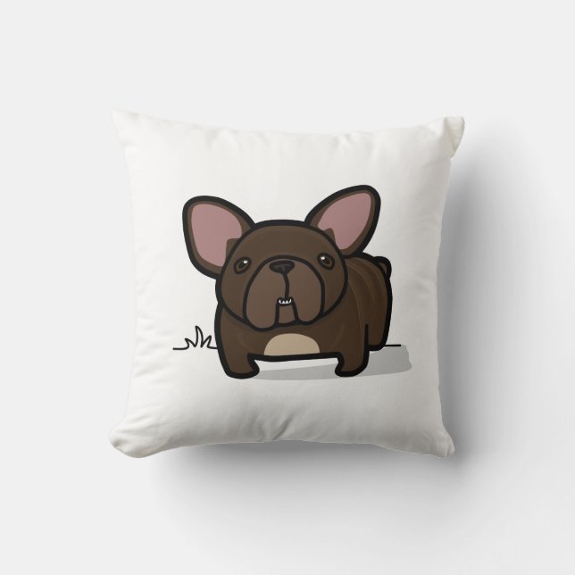 Coussin Frenchie Brindle (Recto)