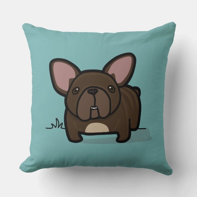 Coussin Frenchie Brindle (Recto)
